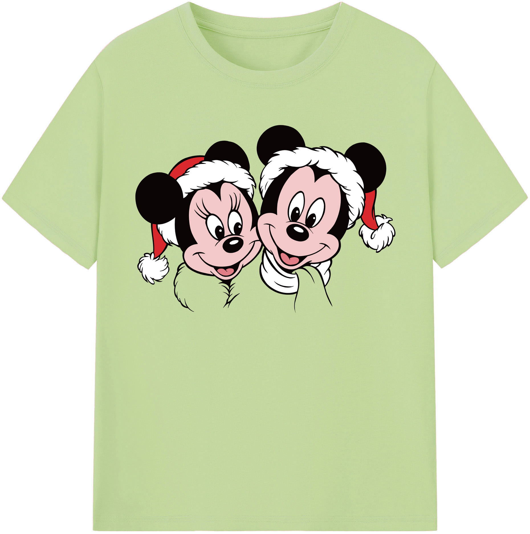 （画像用） ミッキーマウス Mickey Mouse 綿100％半袖Tシャツ（フロントプリント）